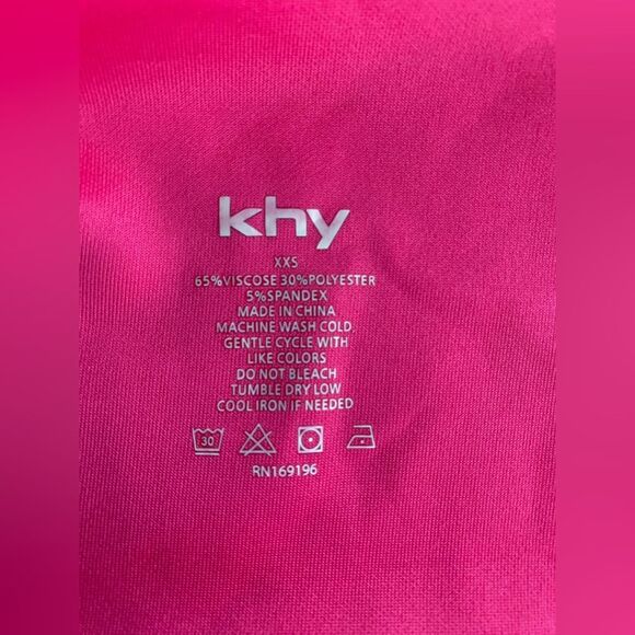 Kylie Jenner KHY Stretch Twist Maxi Dress Fuschia Pink  Size XXS - Picture 6 of 10